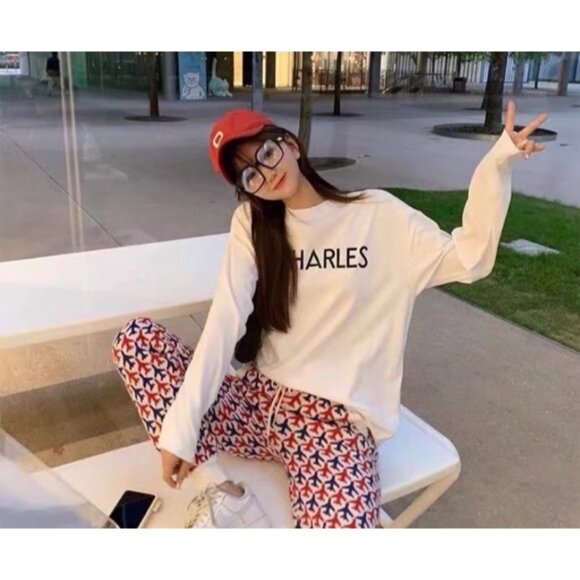 Chanel Airport Series Airplane Embroidered Cashmere Drawstring Knit Joggers - Picture 8 of 8